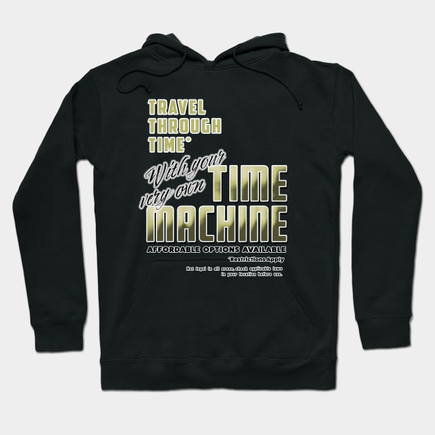 Travel Through Time With Your Very Own Time Machine Color Version Hoodie by WinstonsSpaceJunk